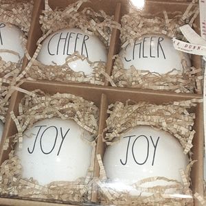 Box set of 12 Rae Dunn ornaments